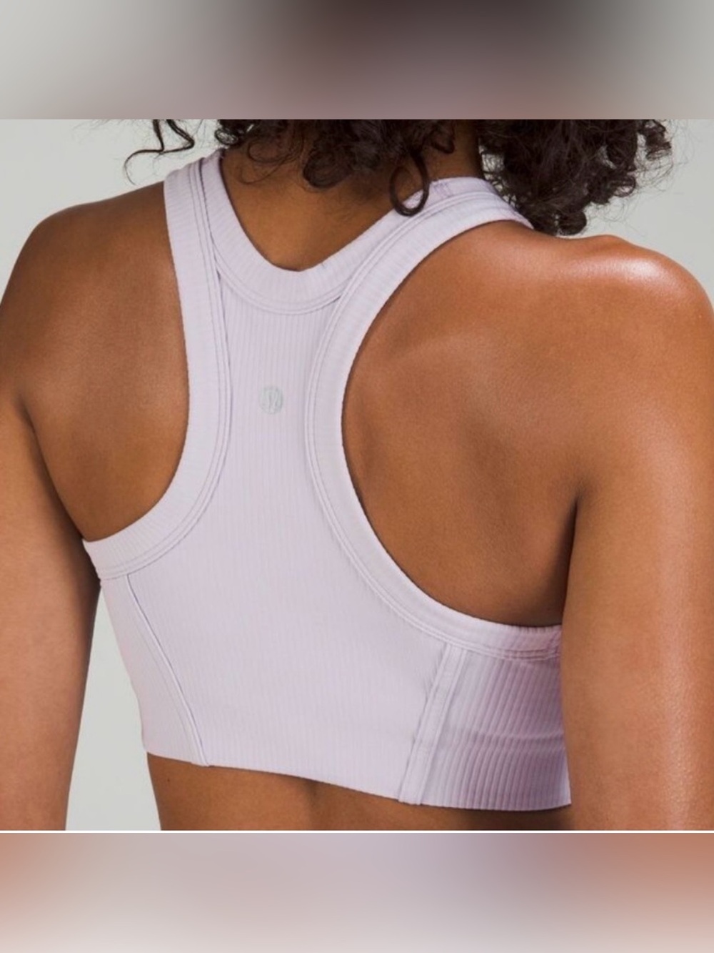 lululemon athletica Lavender Ribbed Racerback Sports Bra